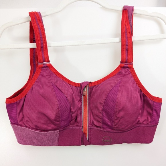 Michael Kors Other - SHEFIT Ultimate Zip Front Adjustable High Impact Sports Bra Size M Pink 110002